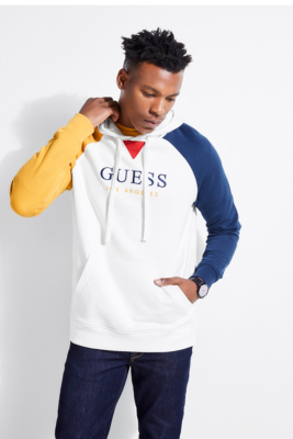 guess pink hoodie