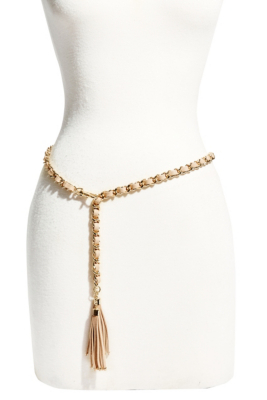 GoldTone Suede Tassel Belt GUESS by Marciano