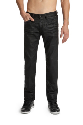 Lincoln Original Straight Jeans in Black Solar Wash, 32 Inseam | GUESS.com