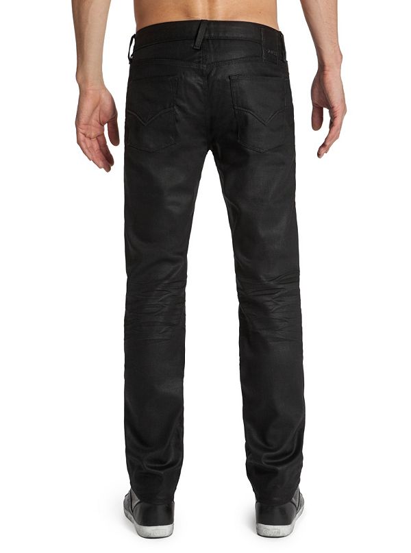 Lincoln Original Straight Jeans in Black Solar Wash, 32 Inseam | GUESS.com