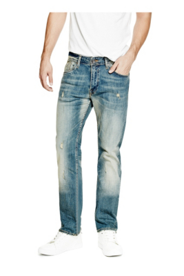 guess men's regular straight jeans