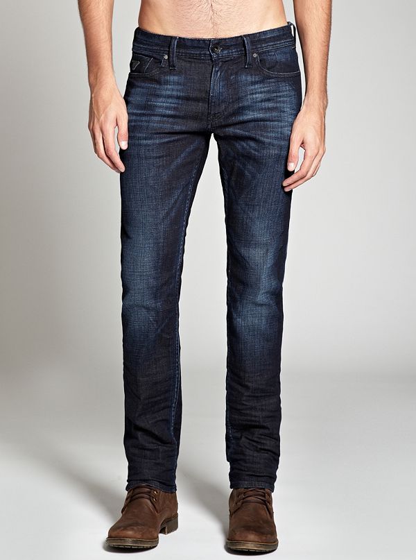Robertson All-Around Slim Jeans in Aviation Wash, 32 Inseam | GUESS.com