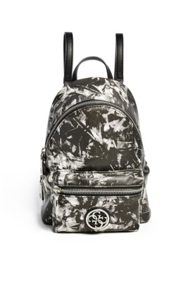 Leeza Marble-Print Mini Backpack | GUESS.com