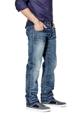 guess men's regular straight jeans