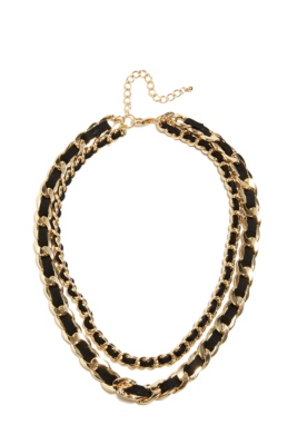 Gold-Tone Woven Chain Necklace