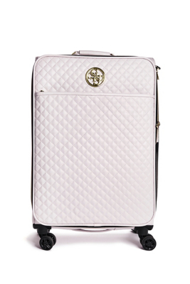 guess suitcase pink