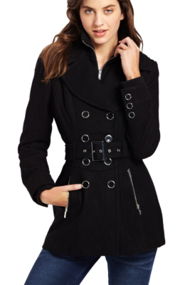 GUESS Regina Belted Wool Coat