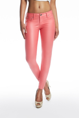 petite coated jeggings