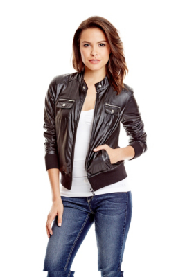Carolliny FauxLeather Moto Jacket Guess Factory Canada