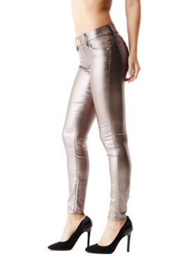 Eyla Coated Skinny Jeans | GuessFactory.com