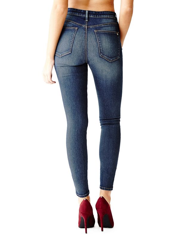 Dhanna High-Rise Curvy Skinny Jeans in Dark Wash | GuessFactory.com