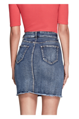 Halsey Cutoff Mini Skirt