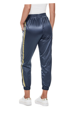 satin track pants