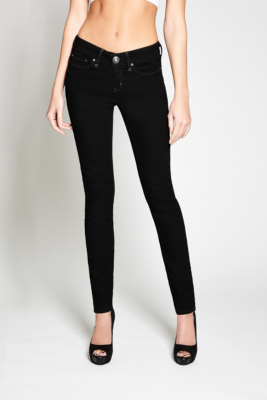Curvy Super-Skinny Jeans - Black Wash | GbyGuess.com