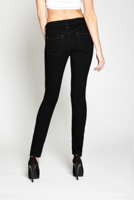 Curvy Super-Skinny Jeans - Black Wash | GbyGuess.com