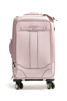 guess suitcase rose gold