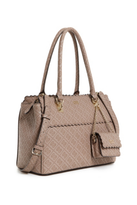 Rayna Logo-Embossed Satchel | GUESS.com