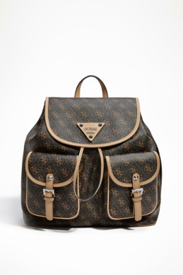 guess logo print backpack