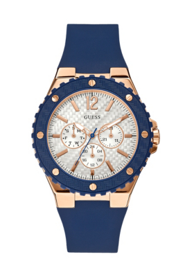 Watches - Blue and Rose Gold-Tone Feminine Sport Watch