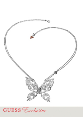 Filigree Butterfly Pendant Necklace GUESS.ca