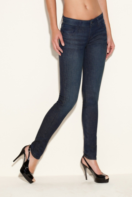 Brittney Skinny Zipper Jeans in CRX3 Wash | GUESS.com