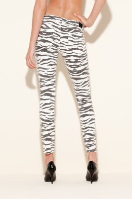Brittney Ankle Skinny ZebraPrint Jeans
