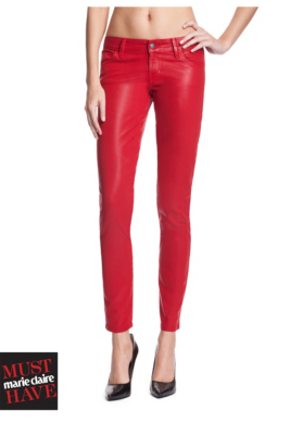 Brittney Ankle Skinny Coated Jeans | GUESS.com