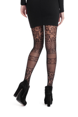 Patterned Lace Tights | GUESS.com