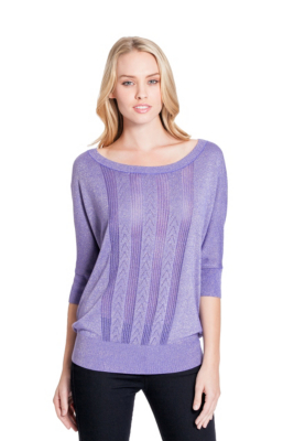 Half-Sleeve Dazzle Sweater | GUESS.com