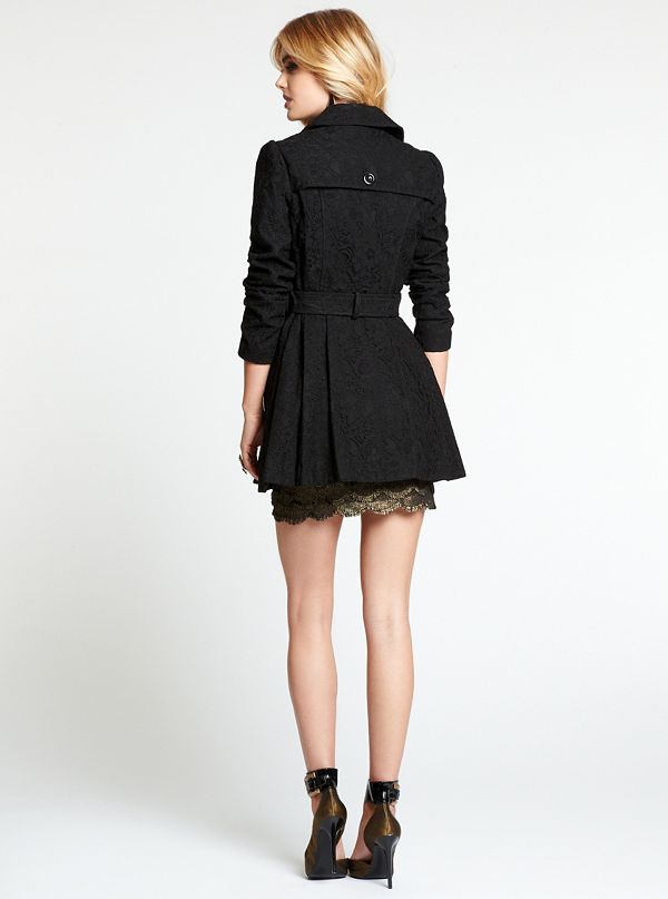 Kate Lace Trench Coat | GUESS.com