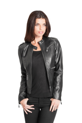 Faux-Leather Moto Jacket | GUESS.ca