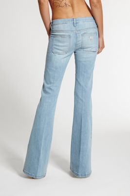 70s Mid-Rise Flare Jeans in Otis Wash | GUESS.com