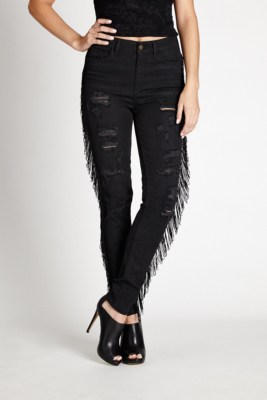 fringe jeans