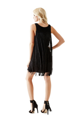 Sleeveless Fringe Dress | GUESS.ca
