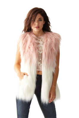 Ombre FauxFur Vest
