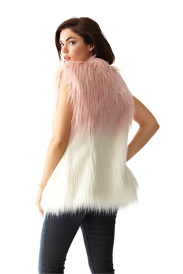 Ombre FauxFur Vest