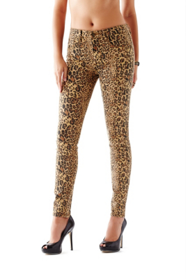 leopard skinny jeans