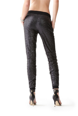 sequin jogger pants