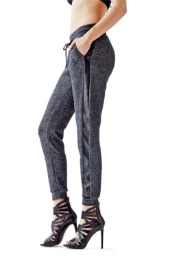 FauxLeather SidePanel Jogger Pants