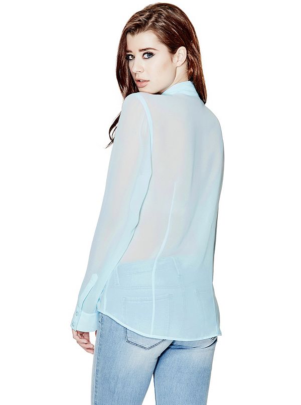Charlotte Long-Sleeve Shirt | GUESS.com