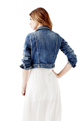 Classic Cropped Denim Jacket GUESS.ca