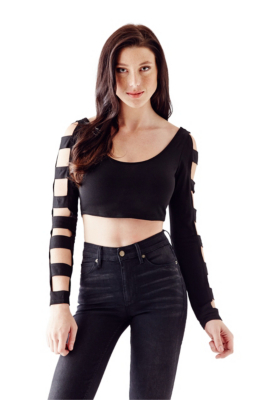 CagedArm Crop Top