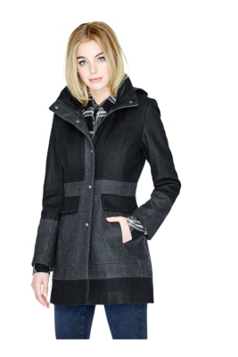 Cassandra Wool-Blend Coat | GUESS.com