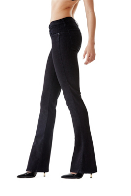 Mid-Rise Curve X Flare Jeans in Silicone Rinse | GUESS.com
