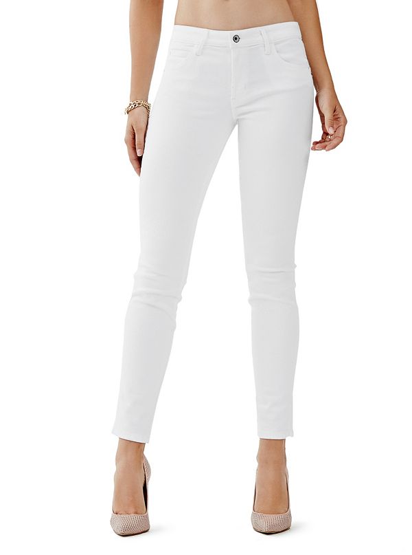Mid-Rise Curve X Jeans in True White Wash | GUESS.com