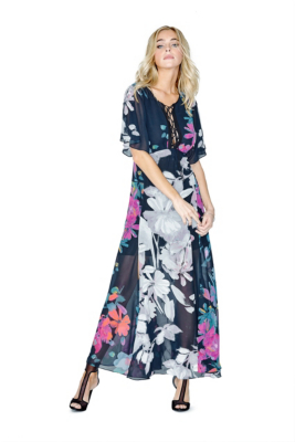 guess maxikleid floral