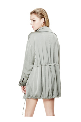 Satin Military Jacket GUESS.ca