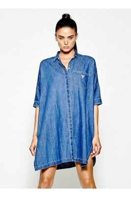 GUESS Originals Denim Tunic Shirt | GUESS.com