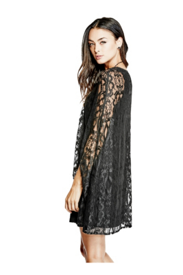 Kimber Lace Cape Dress | GUESS.com