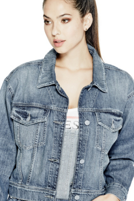 iGUESS Originalsi Cropped Denim Jacket iGUESSi com iGUESS Originalsi Cropped Denim Jacket iGUESSi com